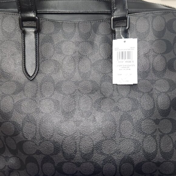 Coach NWT Graham Slim Black Briefcase - Picture 4 of 7